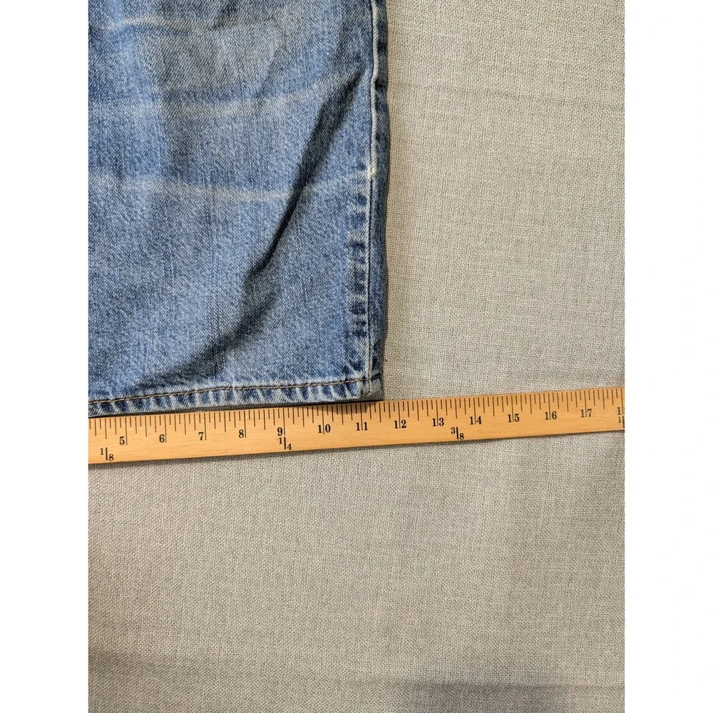 Levis 550 Denim Shorts Mens 36 Blue 100% Cotton Relaxed Fit Jorts - Picture 4 of 14
